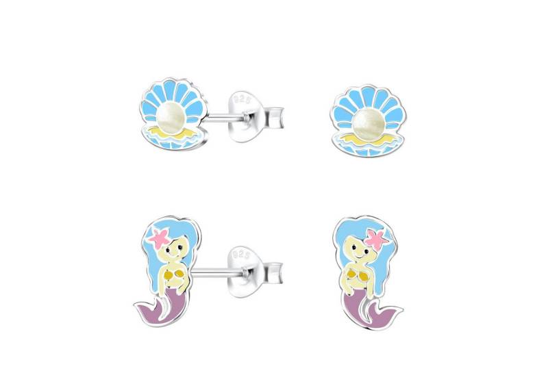 Monkimau Ohrring-Set Meeresliebhaber Kinder Ohrringe Set 925 Silber, Hypoallergen von Monkimau