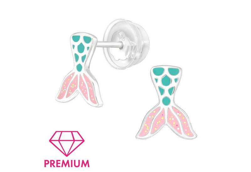 Monkimau Ohrring-Set Meerjungfrau Kinder Premium Ohrringe 925 Silber Geschenk, Hypoallergen von Monkimau