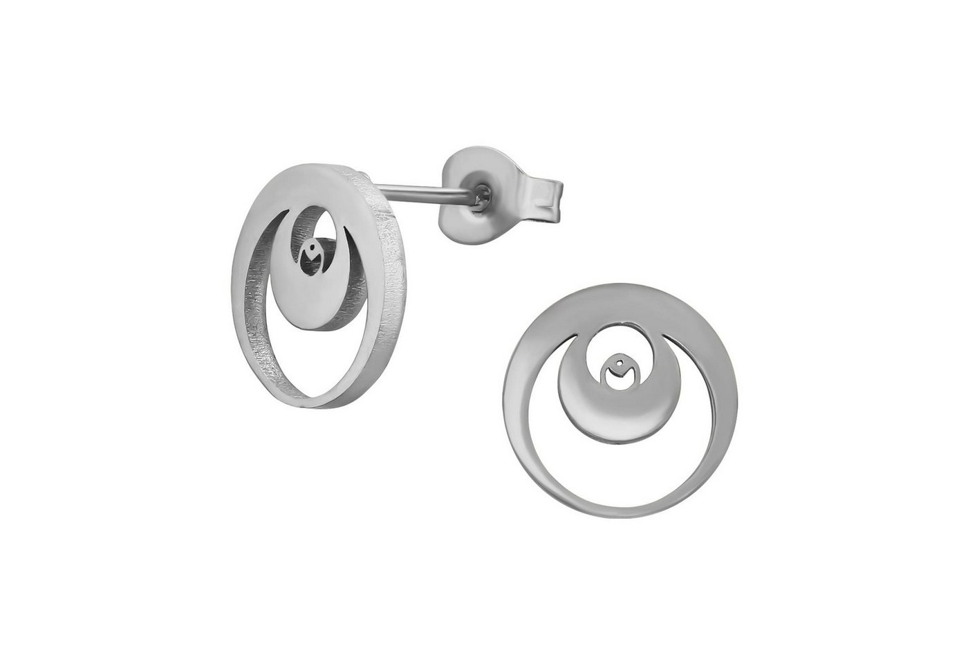 Monkimau Ohrring-Set Offener Mond Kinder Ohrringe Chirurgenstahl Mädchen, Hypoallergen von Monkimau