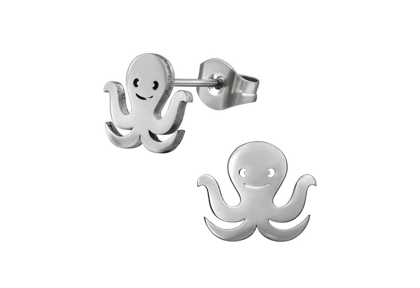 Monkimau Ohrring-Set Oktopus Kinder Ohrringe Chirurgenstahl Mädchen Geschenk, Hypoallergen von Monkimau