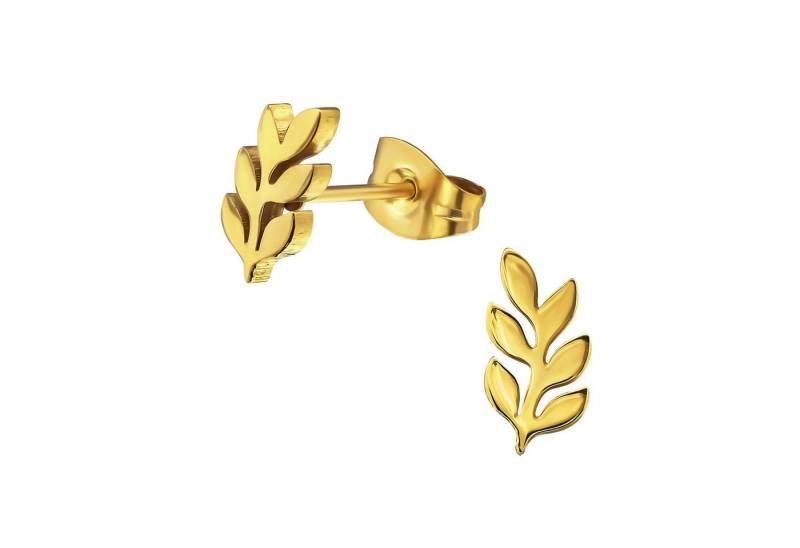 Monkimau Ohrring-Set Olivenzweig Kinder Ohrringe Chirurgenstahl Mädchen Geschenk, Hypoallergen von Monkimau