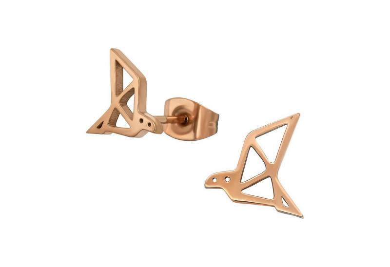 Monkimau Ohrring-Set Origami Vogel Kinder Ohrringe Chirurgenstahl Mädchen, Hypoallergen von Monkimau