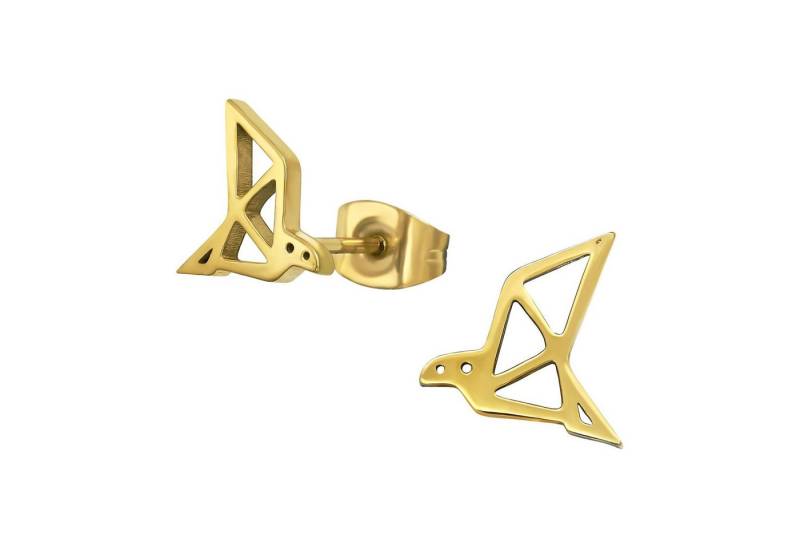 Monkimau Ohrring-Set Origami Vogel Kinder Ohrringe Chirurgenstahl Mädchen, Hypoallergen von Monkimau