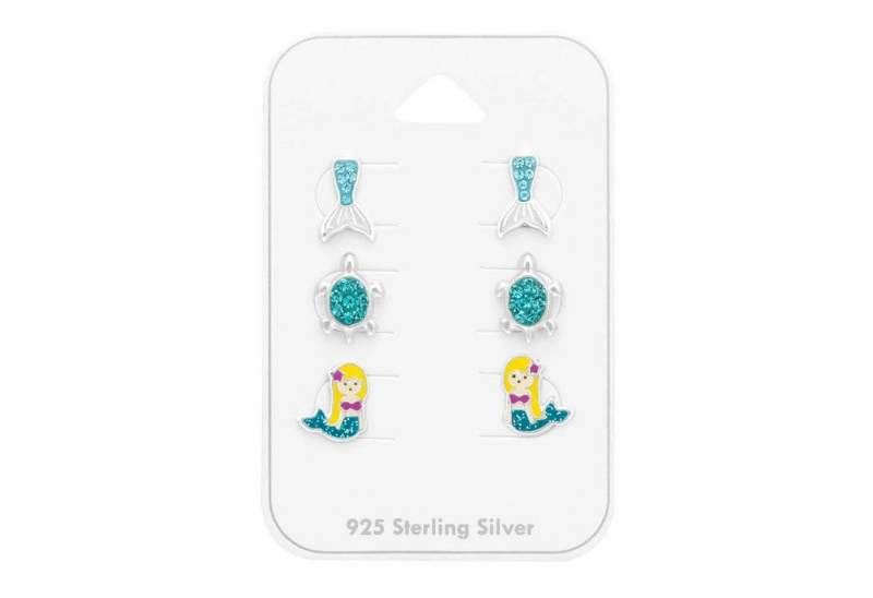 Monkimau Ohrring-Set Ozean Ohrstecker Set aus 925 Sterling Silber mit Kristallen, Hypoallergen von Monkimau