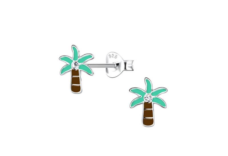 Monkimau Ohrring-Set Palmen Kinder Ohrringe 925 Silber, Hypoallergen von Monkimau