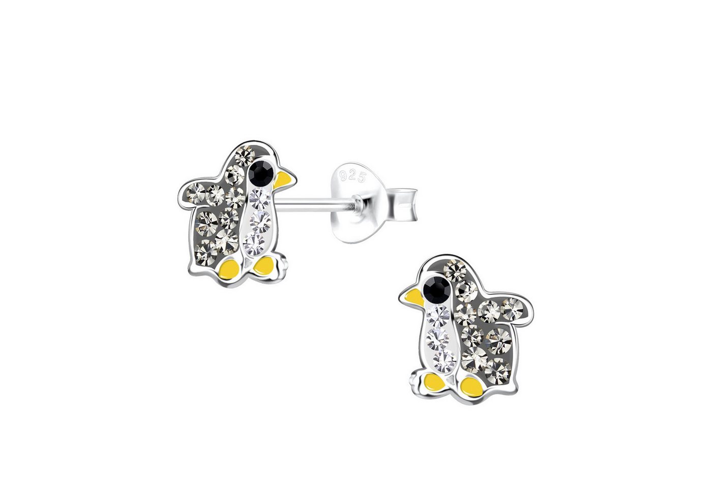 Monkimau Ohrring-Set Pinguin Kinder Ohrringe 925 Silber, Hypoallergen von Monkimau