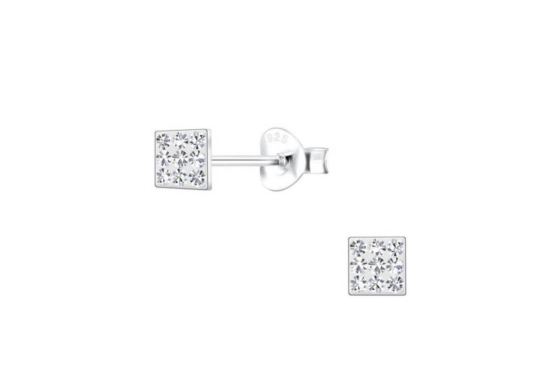 Monkimau Ohrring-Set Quadratische Kinder Ohrringe 925 Silber, Hypoallergen von Monkimau