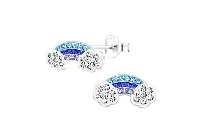 Monkimau Ohrring-Set Regenbogen Kinderohrringe 925 Silber, Hypoallergen von Monkimau