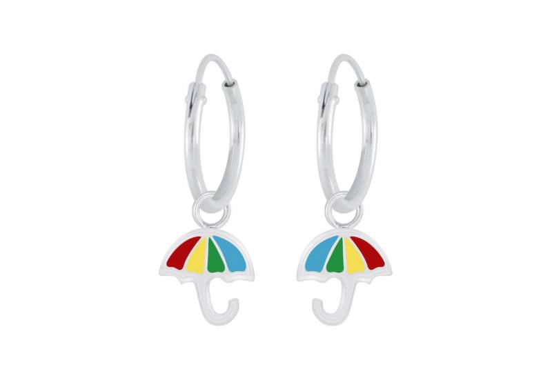 Monkimau Ohrring-Set Regenschirm Kinder Creolen 925 Silber, Hypoallergen von Monkimau