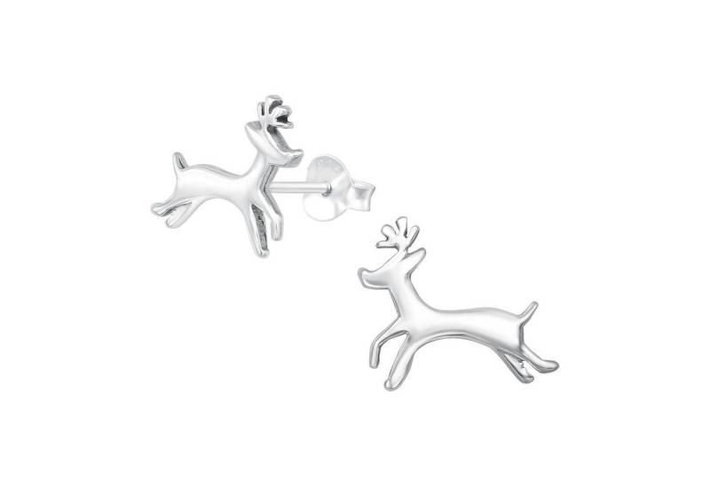 Monkimau Ohrring-Set Rentier Kinder Ohrringe 925 Silber Geschenk, Hypoallergen von Monkimau