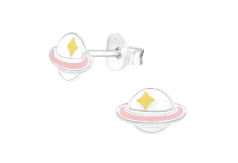 Monkimau Ohrring-Set Saturn Kinder Ohrringe 925 Silber Ohrstecker, Hypoallergen von Monkimau