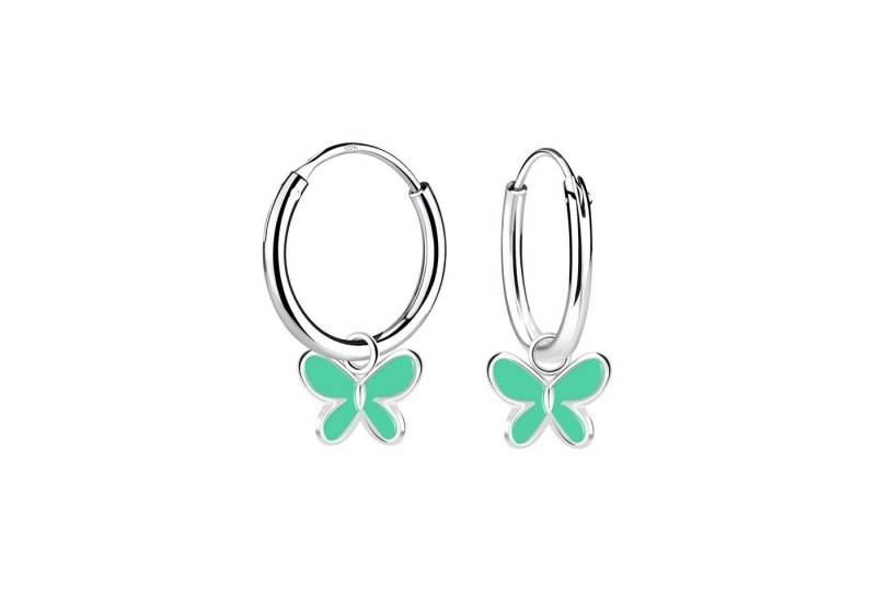 Monkimau Ohrring-Set Schmetterling Kinder Creolen 925 Silber, Hypoallergen von Monkimau