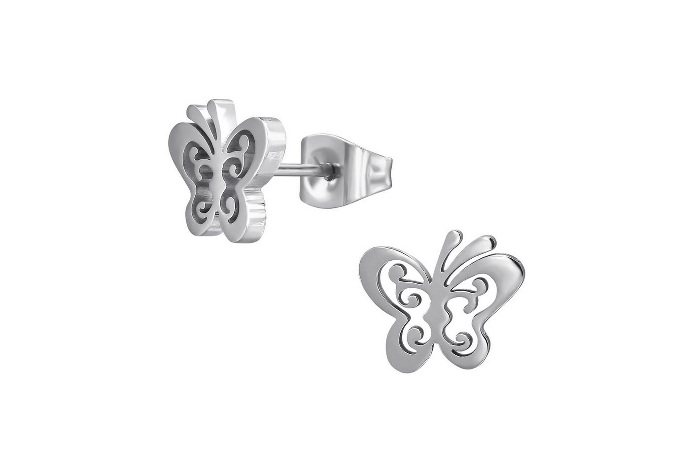 Monkimau Ohrring-Set Schmetterling Kinder Ohrringe Chirurgenstahl Mädchen, Hypoallergen von Monkimau