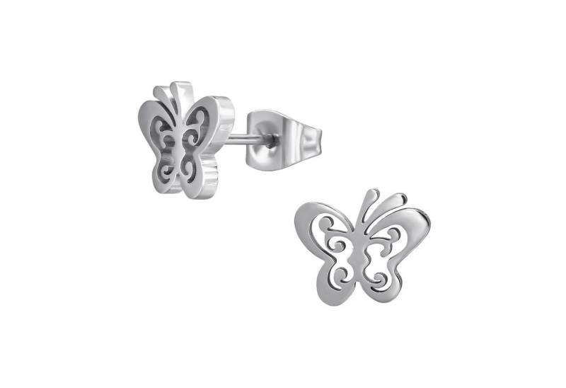 Monkimau Ohrring-Set Schmetterling Kinder Ohrringe Chirurgenstahl Mädchen, Hypoallergen von Monkimau