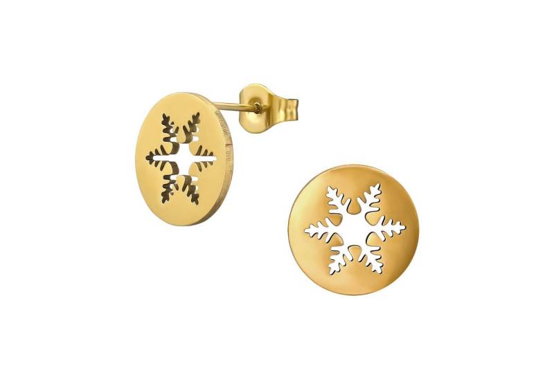 Monkimau Ohrring-Set Schneeflocke Kinder Ohrringe Chirurgenstahl Mädchen, Hypoallergen von Monkimau