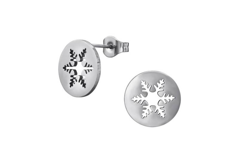 Monkimau Ohrring-Set Schneeflocke Kinder Ohrringe Chirurgenstahl Mädchen, Hypoallergen von Monkimau
