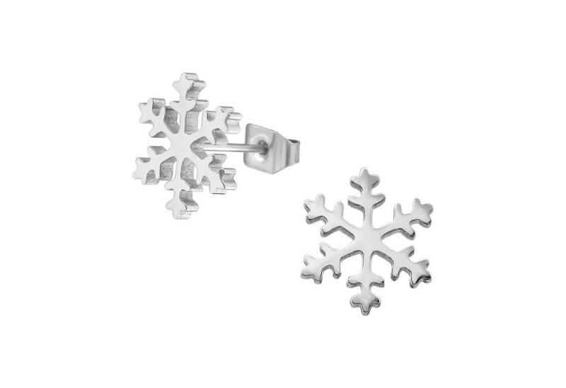 Monkimau Ohrring-Set Schneeflocke Kinder Ohrringe Chirurgenstahl Mädchen, Hypoallergen von Monkimau