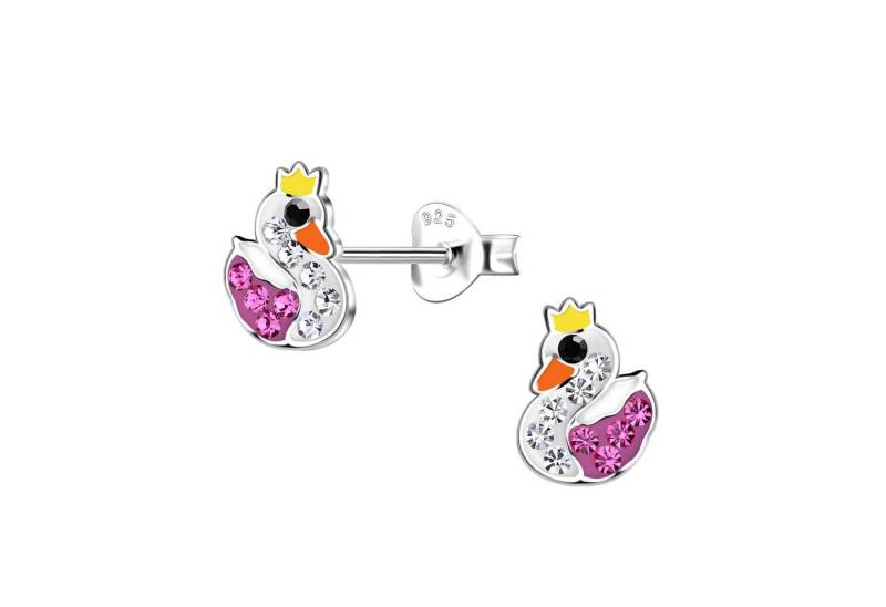 Monkimau Ohrring-Set Schwan Kinder Ohrringe 925 Silber, Hypoallergen von Monkimau