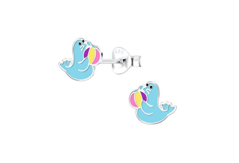 Monkimau Ohrring-Set Seelöwen Kinder Ohrringe 925 Silber, Hypoallergen von Monkimau