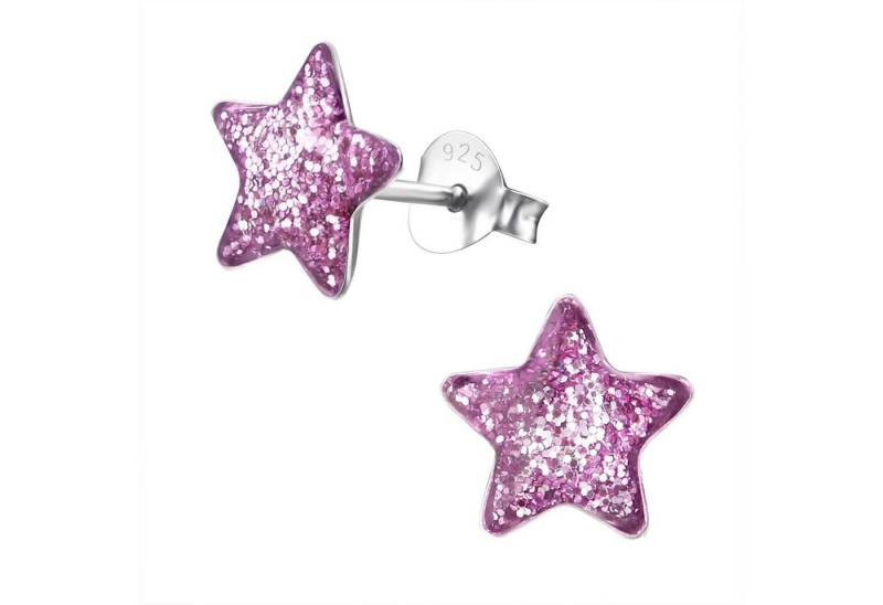 Monkimau Ohrring-Set Stern Kinder Ohrringe 925 Silber Ohrstecker, Hypoallergen von Monkimau
