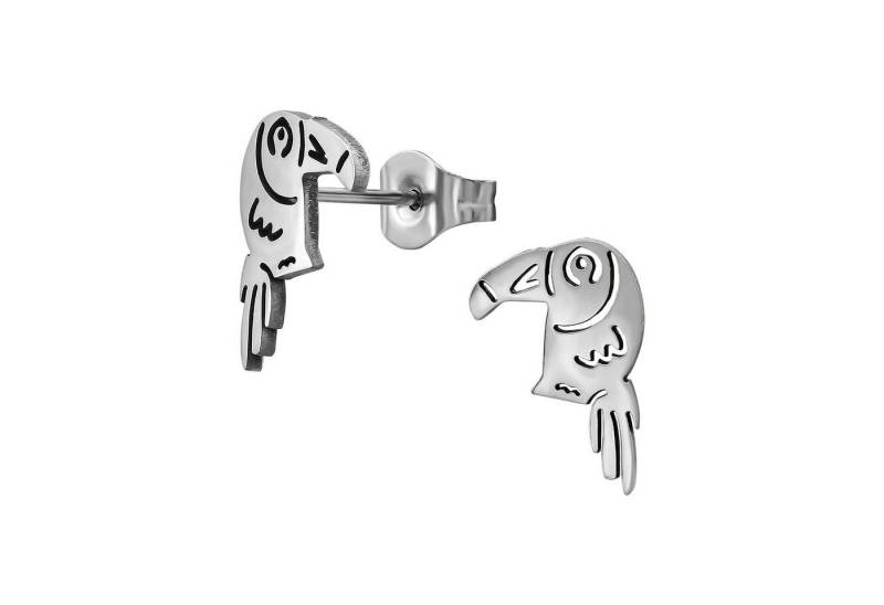 Monkimau Ohrring-Set Tukan Kinder Ohrringe Chirurgenstahl Mädchen Geschenk, Hypoallergen von Monkimau