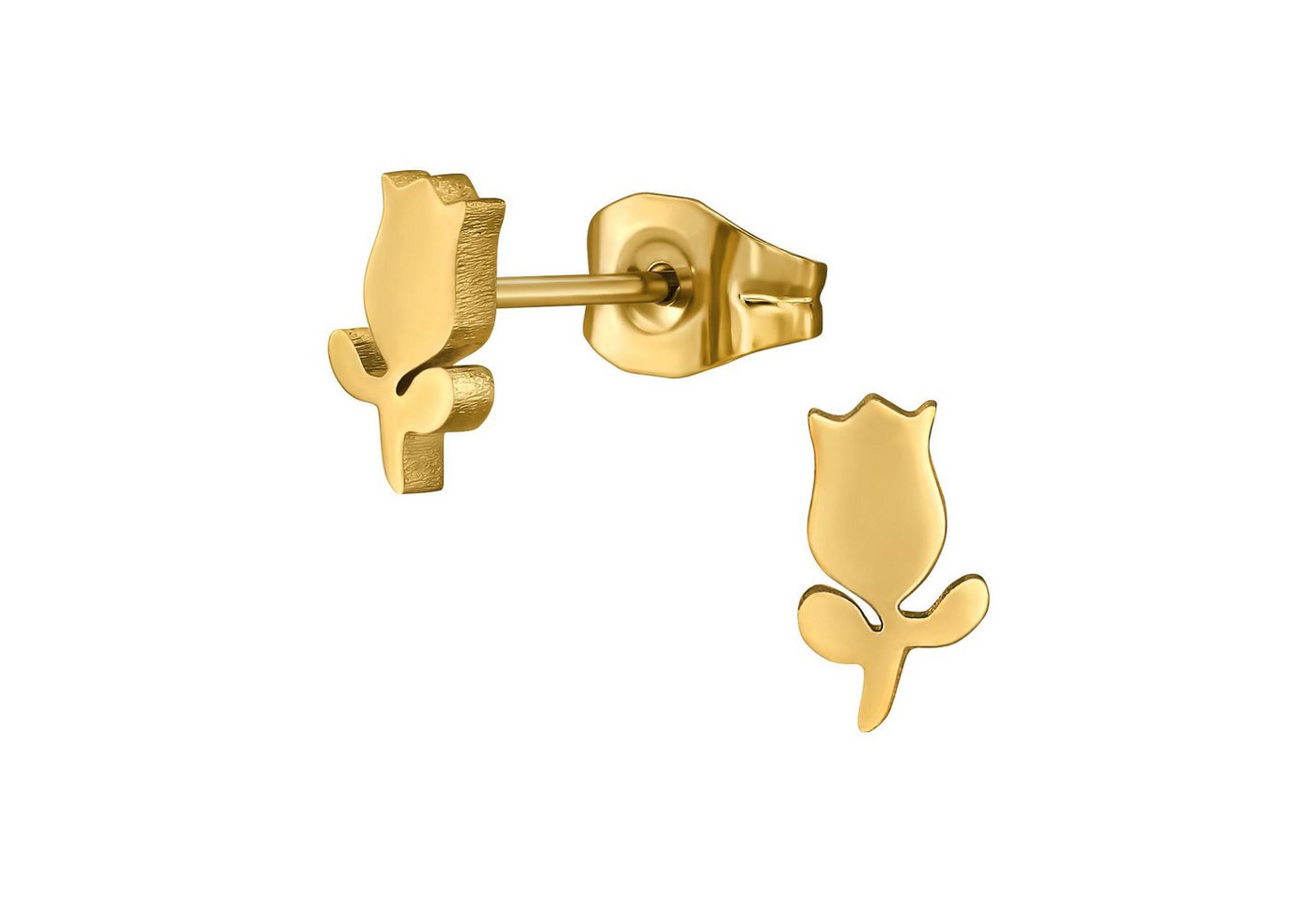 Monkimau Ohrring-Set Tulpe Kinder Ohrringe Chirurgenstahl Mädchen Geschenk, Hypoallergen von Monkimau