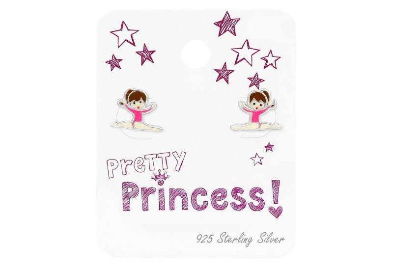 Monkimau Ohrring-Set Turnerin Kinder Ohrringe 925 Silber Geschenk, Hypoallergen von Monkimau