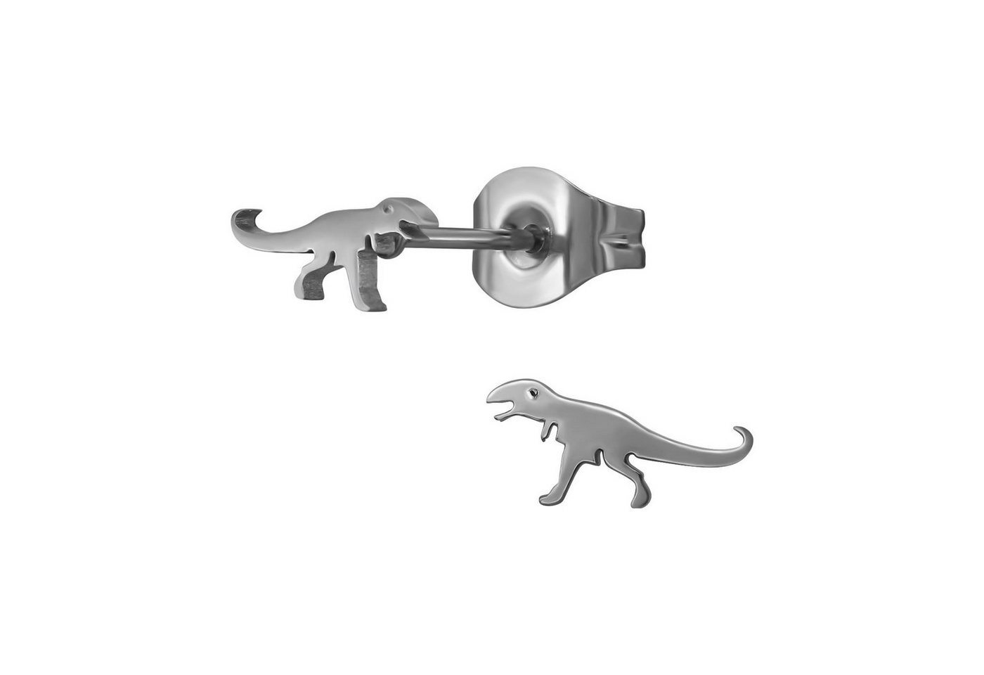 Monkimau Ohrring-Set Tyrannosaurus Kinder Ohrringe Chirurgenstahl Mädchen, Hypoallergen von Monkimau