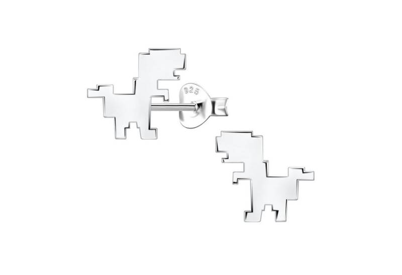 Monkimau Ohrring-Set Velociraptor-Dinosaurier Kinder Ohrringe 925 Silber, Hypoallergen von Monkimau