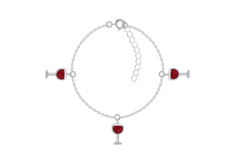 Monkimau Ohrring-Set Weinglas Kinder Armband 925 Silber, Hypoallergen von Monkimau