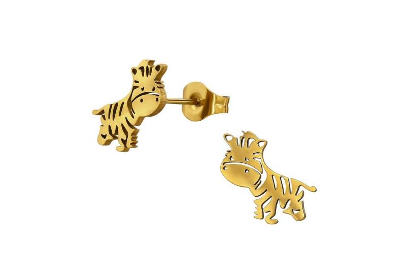 Monkimau Ohrring-Set Zebra Kinder Ohrringe Chirurgenstahl Mädchen Geschenk, Hypoallergen von Monkimau