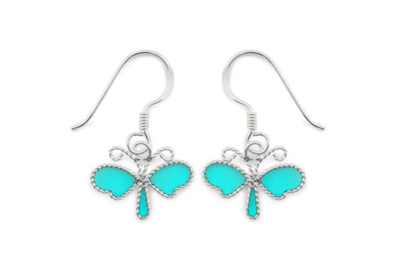 Monkimau Paar Ohrhänger Damen Ohrringe Libellen Ohrhänger 925 Silber (Packung) von Monkimau