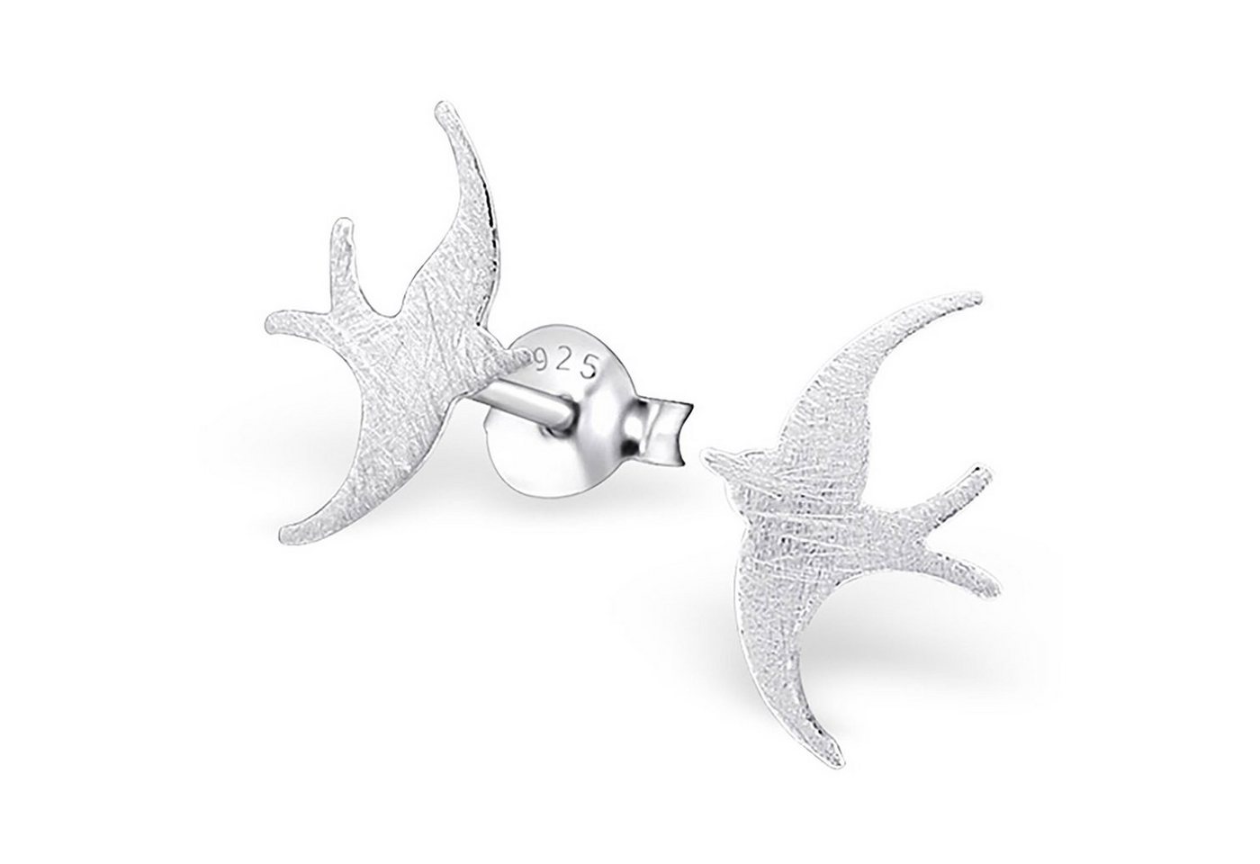Monkimau Paar Ohrstecker Vogel Ohrringe aus 925 Silber (Packung) von Monkimau