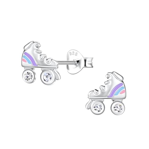Monkimau Rollschuh Ohrringe Mädchen Silber 925 Kinder: Hypoallergene Kinderohrringe für Mädchen 8 Jahre - Medizinische Gesundheitsstecker & Ohrstecker aus Sterling Silber Monkimau Rollschuh Ohrringe Mädchen Silber 925 Kinder: Hypoallergene Kinderohrringe für Mädchen 8 Jahre - Medizinische Gesundheitsstecker & Ohrstecker aus Sterling Silber von Monkimau