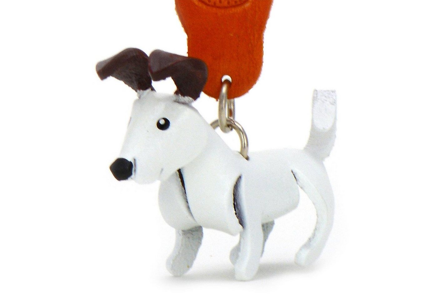 Monkimau Schlüsselanhänger Jack Russell Terrier Schlüsselanhänger Leder Tier Figur (Packung) von Monkimau