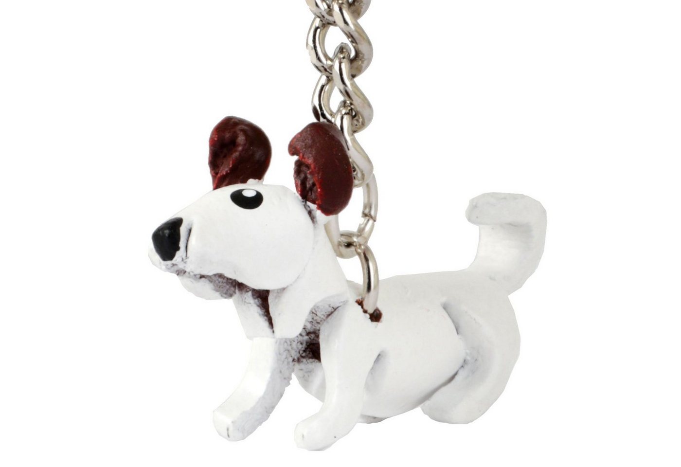 Monkimau Schlüsselanhänger Jack Russell Terrier Schlüsselanhänger Leder Tier Figur (Packung) von Monkimau