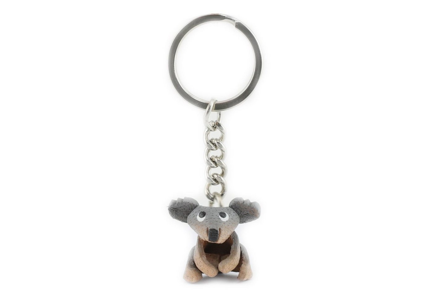 Monkimau Schlüsselanhänger Koala Schlüsselanhänger Leder Tier Figur (Packung) von Monkimau