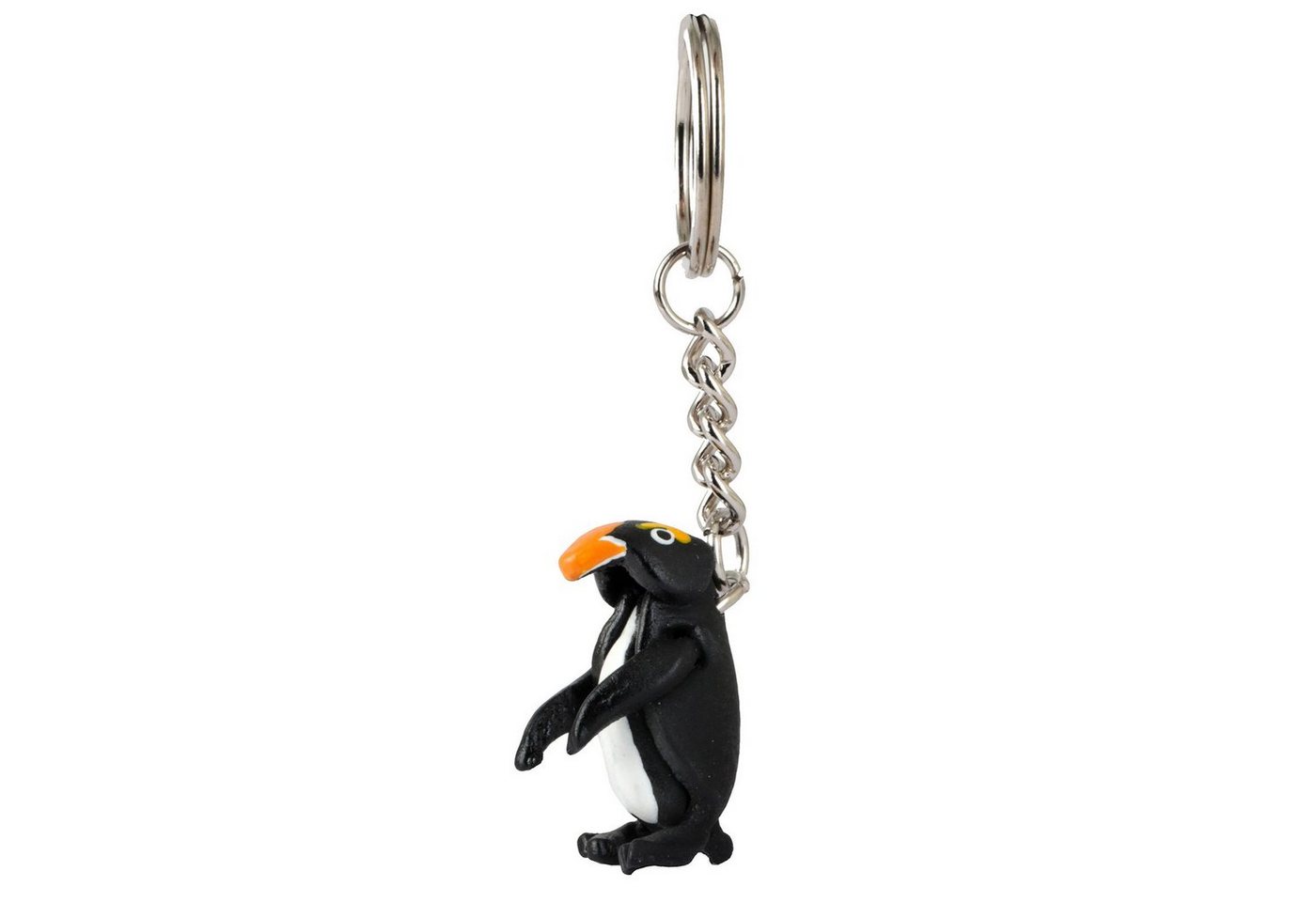 Monkimau Schlüsselanhänger Pinguin Schlüsselanhänger Leder Tier Figur (Packung) von Monkimau