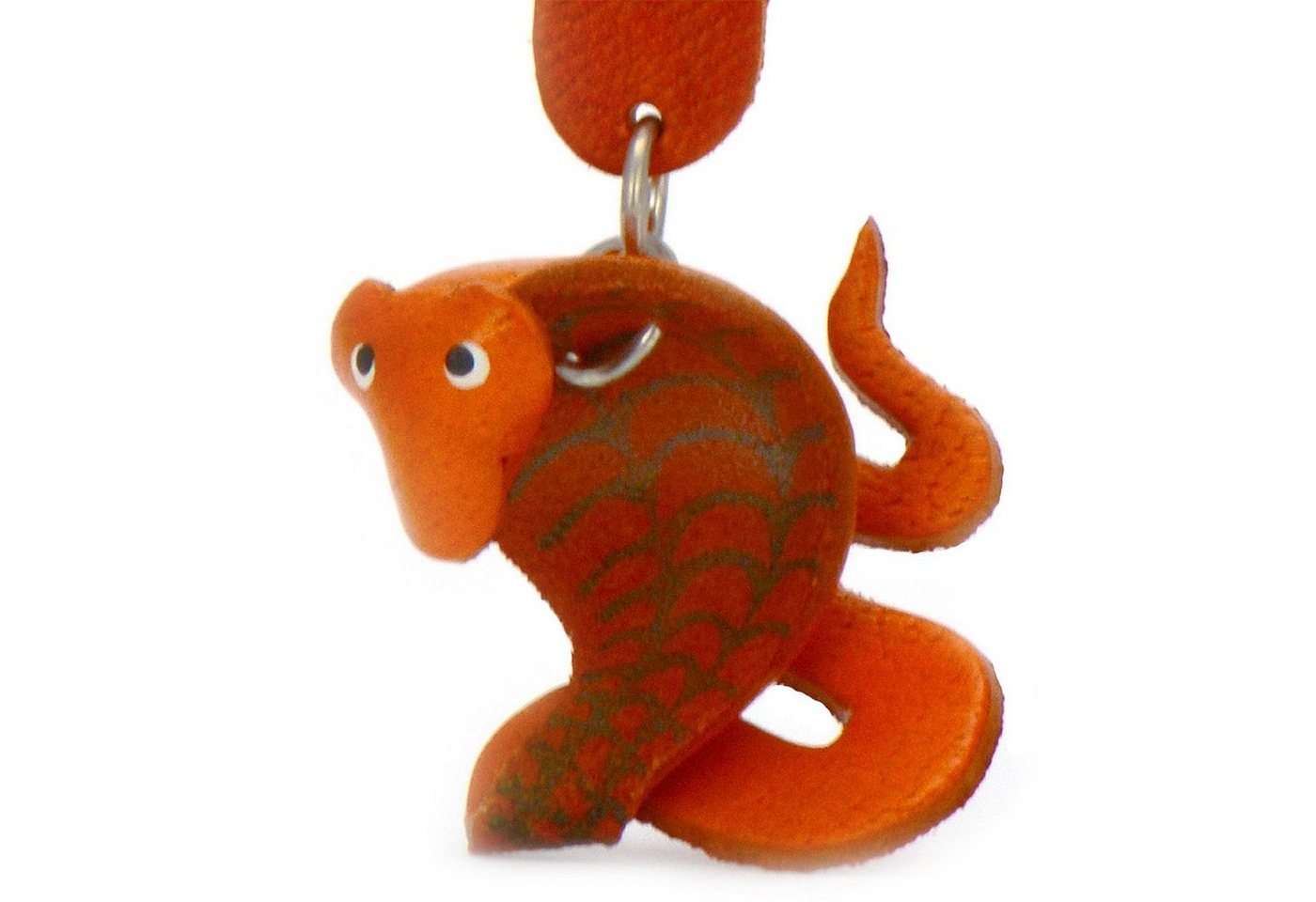 Monkimau Schlüsselanhänger Schlangen Schlüsselanhänger Leder Tier Figur (Packung) von Monkimau