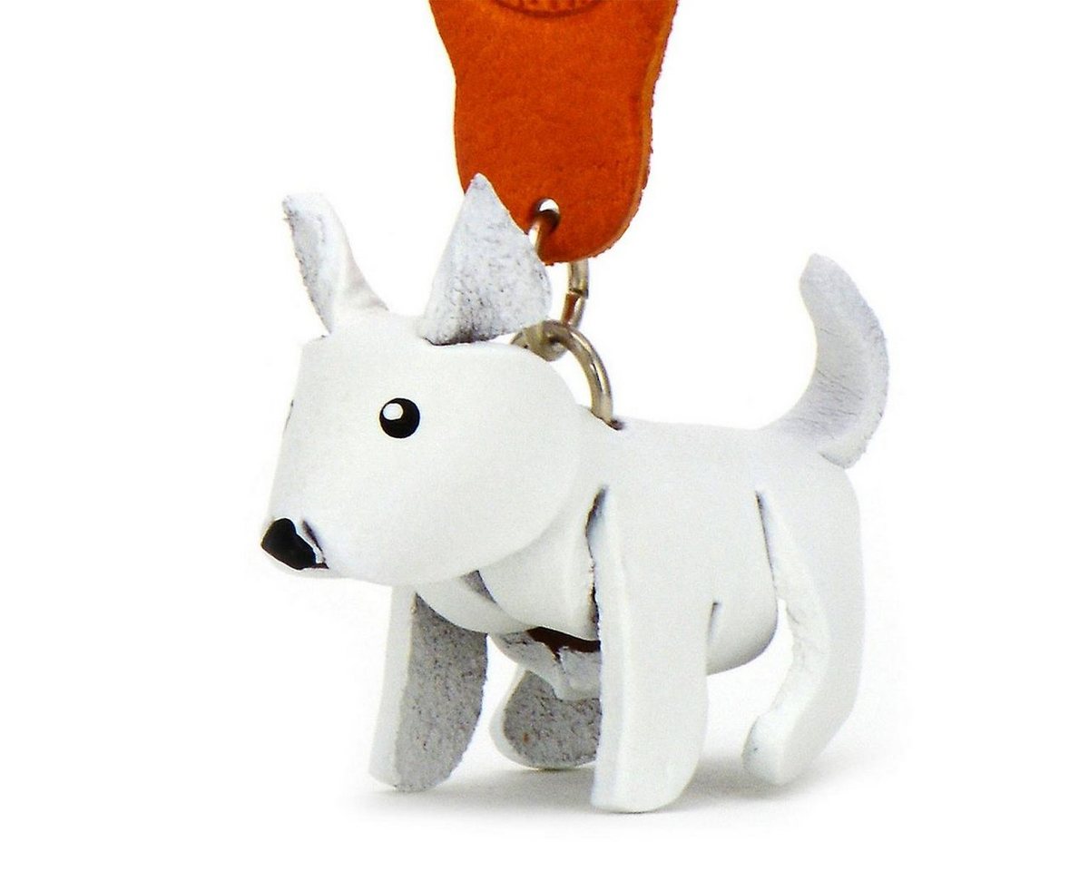 Monkimau Schlüsselanhänger West Highland Terrier Schlüsselanhänger Leder Tier Figur (Packung) von Monkimau