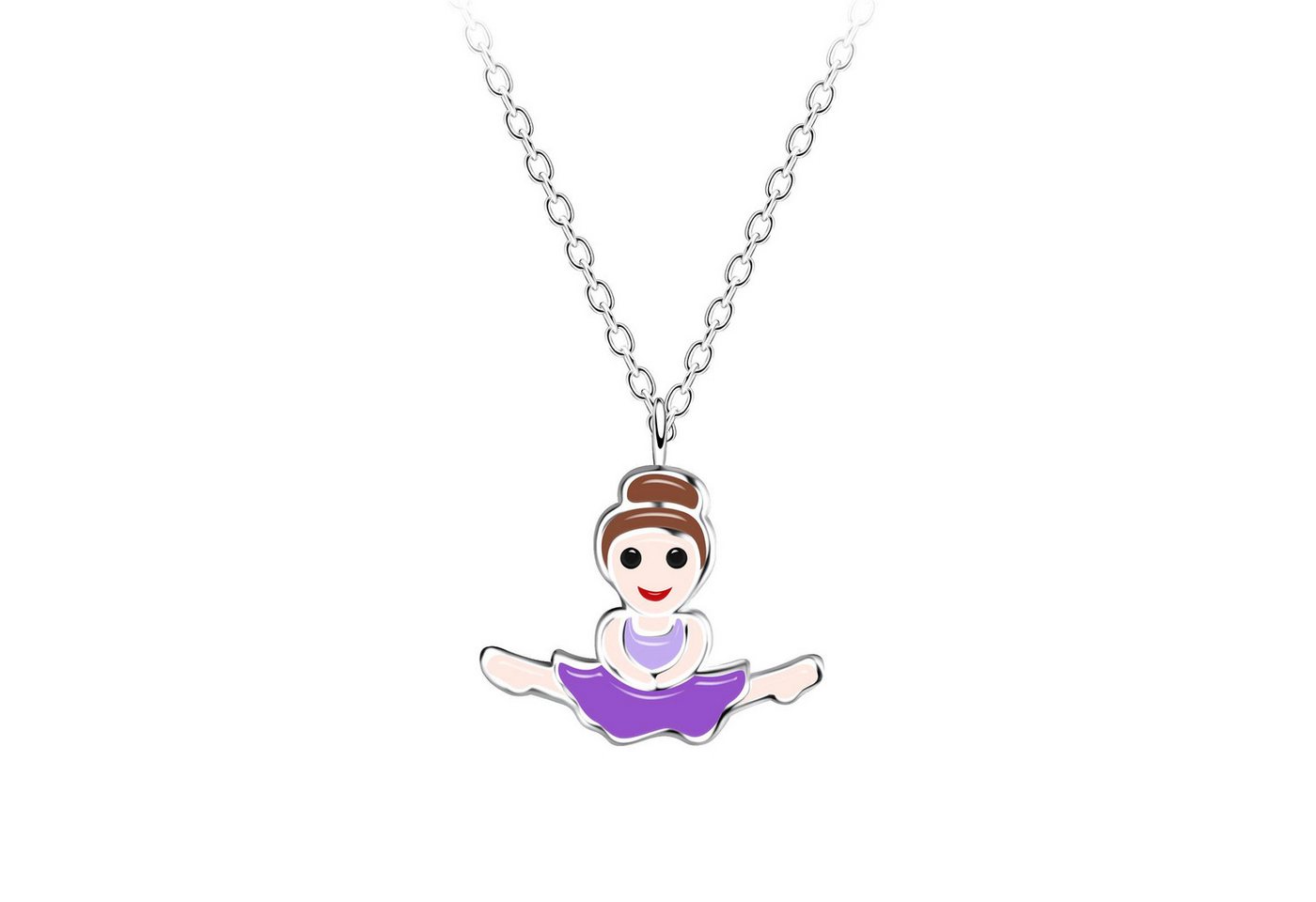 Monkimau Silberkette Ballerina Kinder Halskette 925 Silber, Hypoallergen von Monkimau