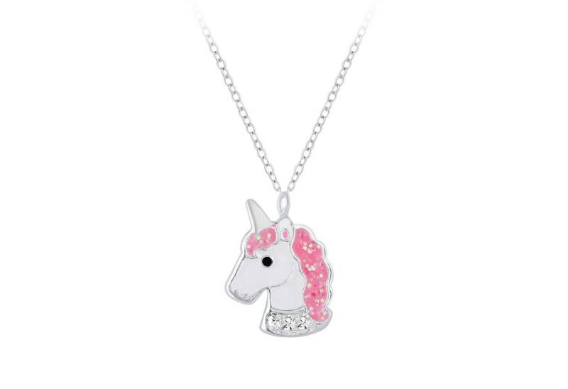 Monkimau Silberkette Einhorn Kinder Halskette 925 Silber, Hypoallergen von Monkimau
