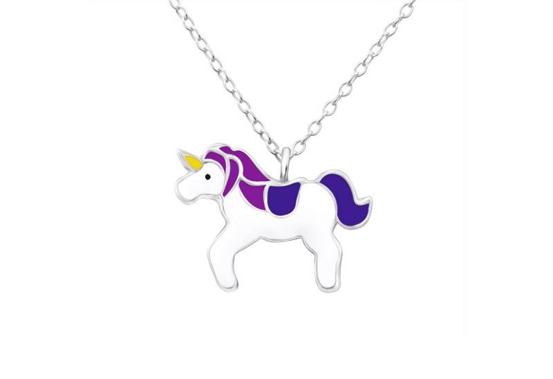 Monkimau Silberkette Einhorn Kinder Halskette 925 Silber Geschenk, Hypoallergen von Monkimau