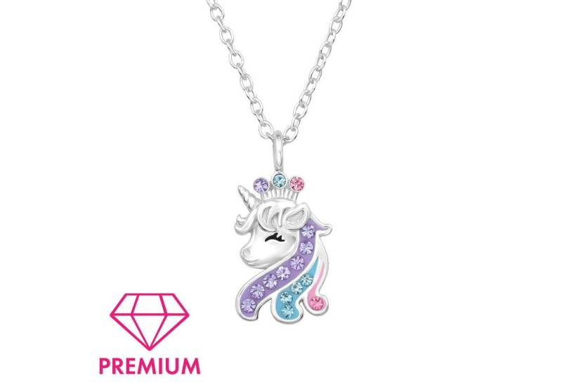 Monkimau Silberkette Einhorn Kinder Premium Halskette 925 Silber Geschenk, Hypoallergen von Monkimau