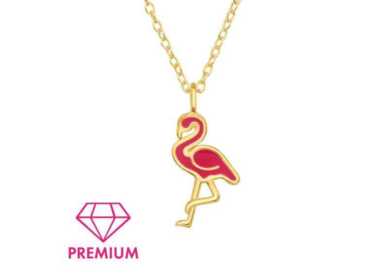 Monkimau Silberkette Flamingo Kinder Premium Halskette 925 Silber Geschenk, Hypoallergen von Monkimau