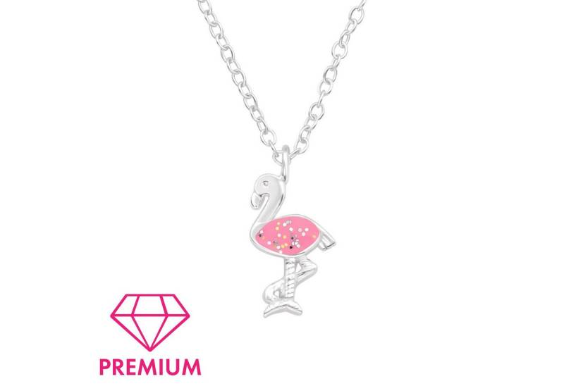 Monkimau Silberkette Flamingo Kinder Premium Halskette 925 Silber Geschenk, Hypoallergen von Monkimau