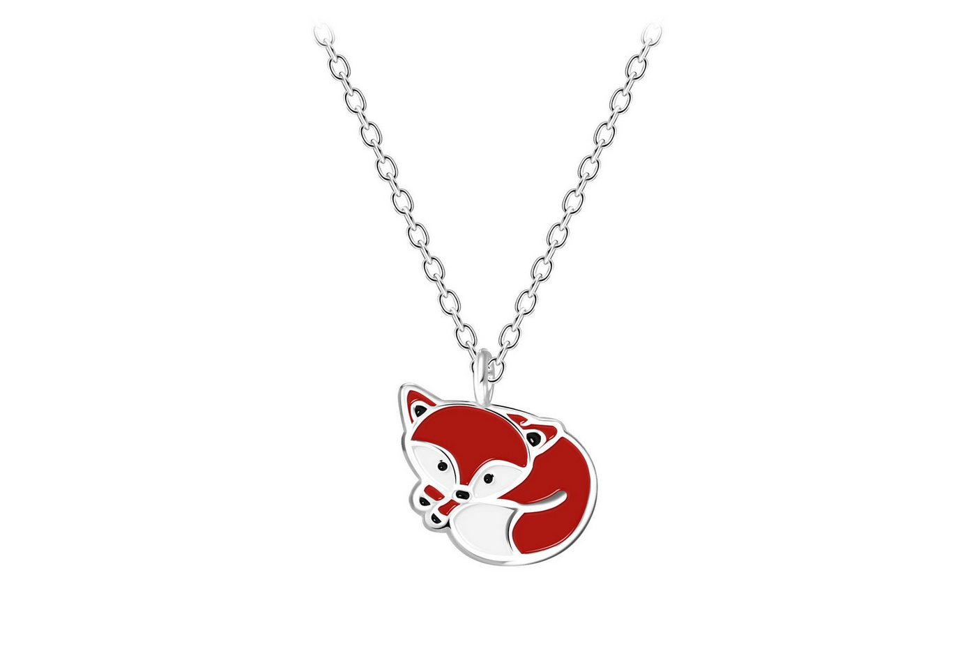Monkimau Silberkette Fuchs Kinder Halskette 925 Silber, Hypoallergen von Monkimau