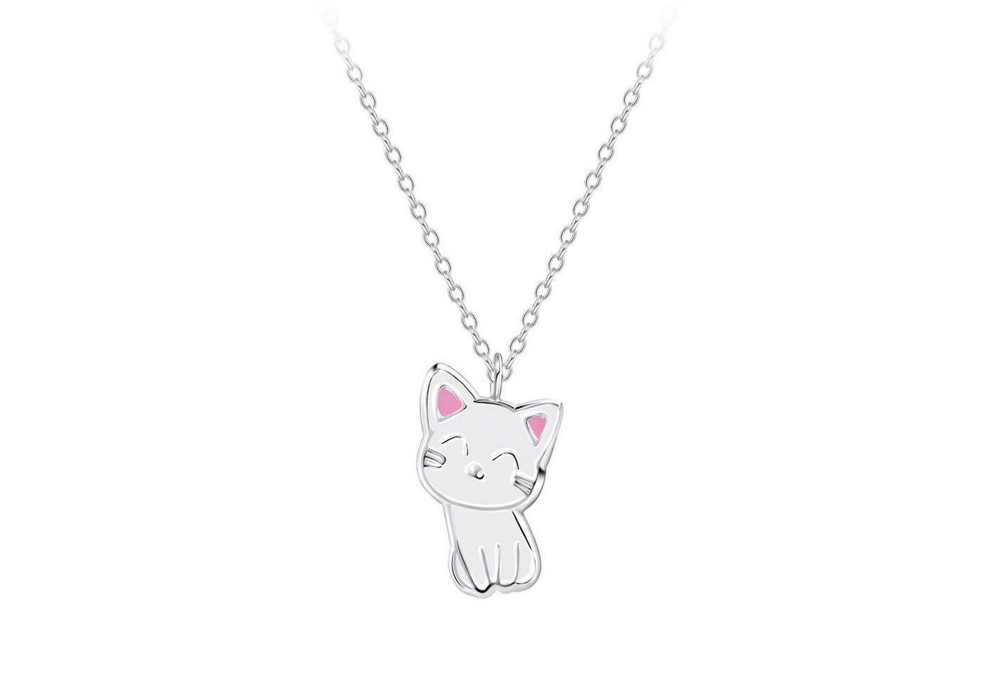 Monkimau Silberkette Katzen Kinder Halskette 925 Silber, Hypoallergen von Monkimau