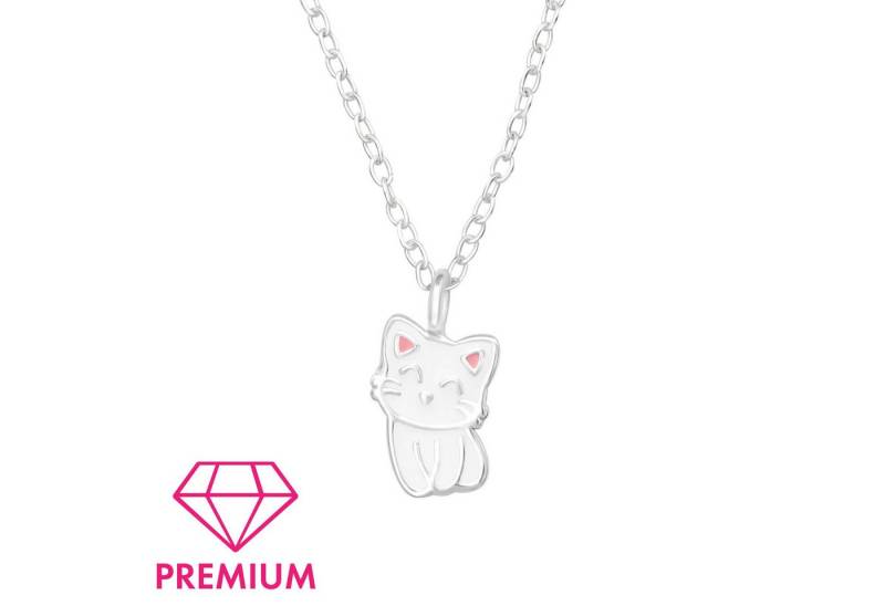 Monkimau Silberkette Katzen Kinder Premium Halskette 925 Silber Geschenk, Hypoallergen von Monkimau