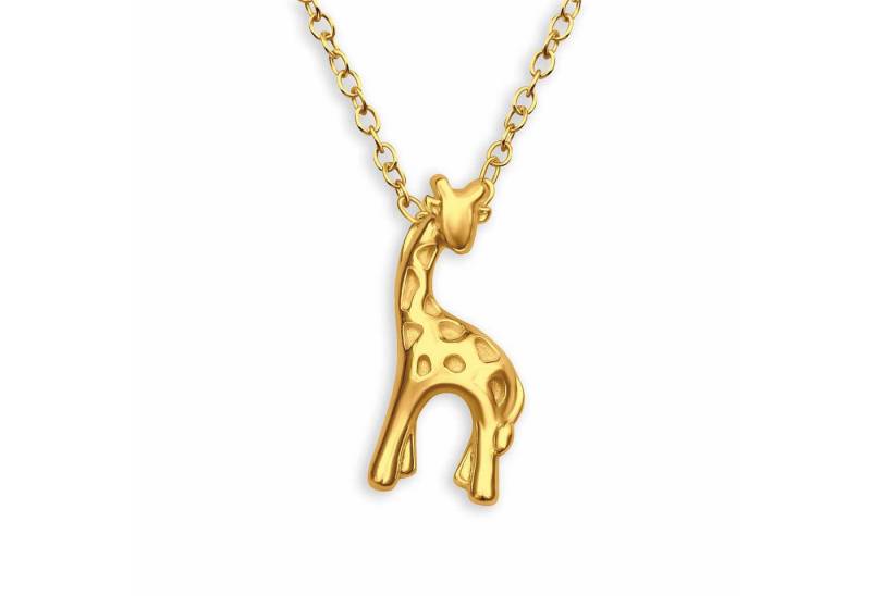 Monkimau Silberkette Kinder-Halskette 'Giraffe' in 925 Sterling Silber, Hypoallergen von Monkimau
